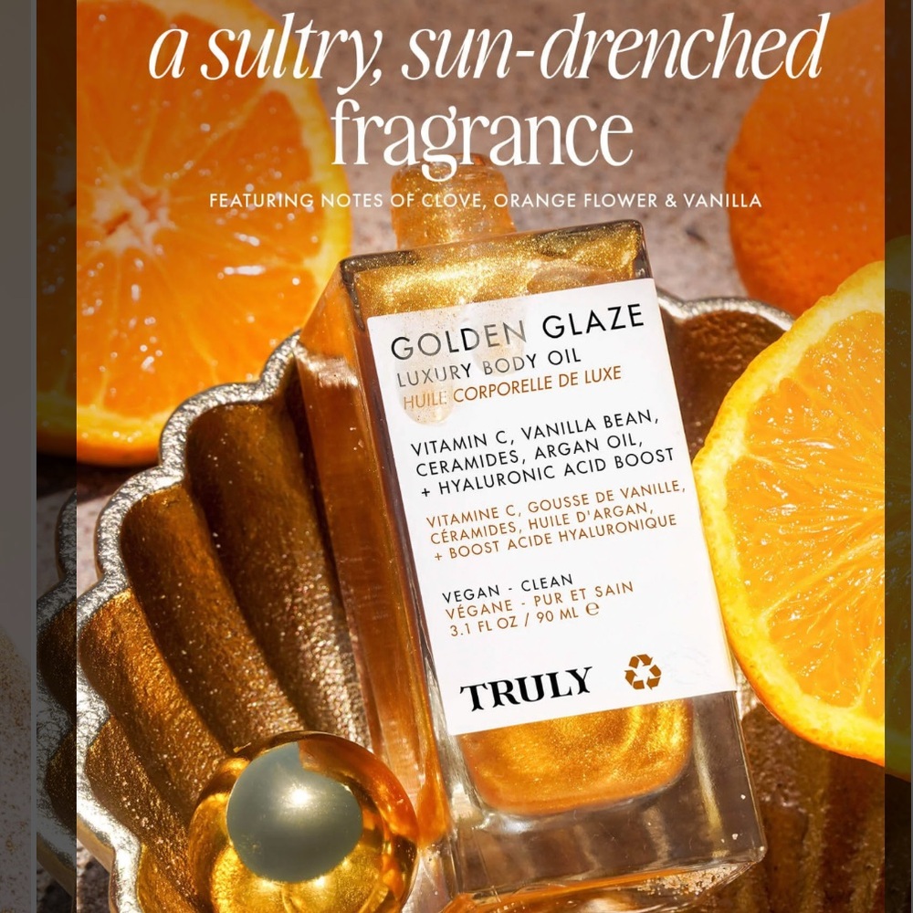 TRULY Golden Glaze Luxury Body Oil - Gold - Picture 4 of 8